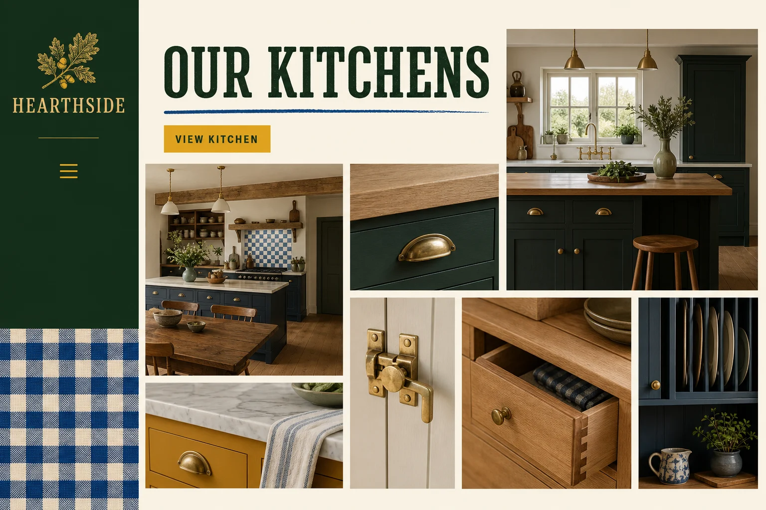 Hearthside Kitchens Our kitchens page design